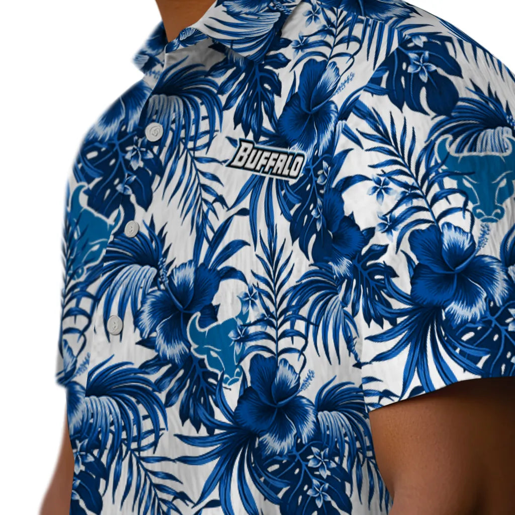 Buffalo Bulls Hawaiian Shirt - Hibiscus Exotic | Moonbestprint