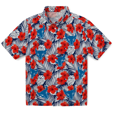 Buffalo Bulls Hawaiian Shirt - Hibiscus Fiesta | Moonbestprint