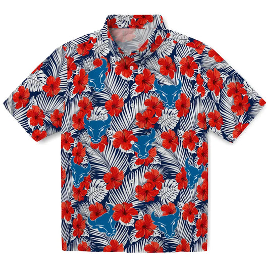 Buffalo Bulls Hawaiian Shirt - Hibiscus Fiesta | Moonbestprint