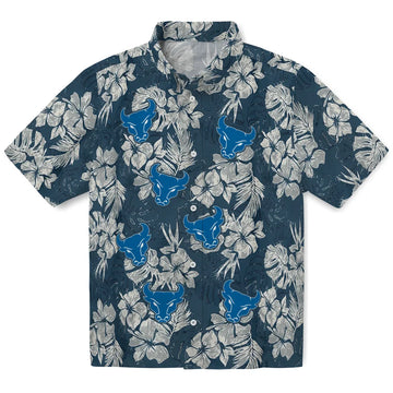 Buffalo Bulls Hawaiian Shirt - Hibiscus Flowers | Moonbestprint