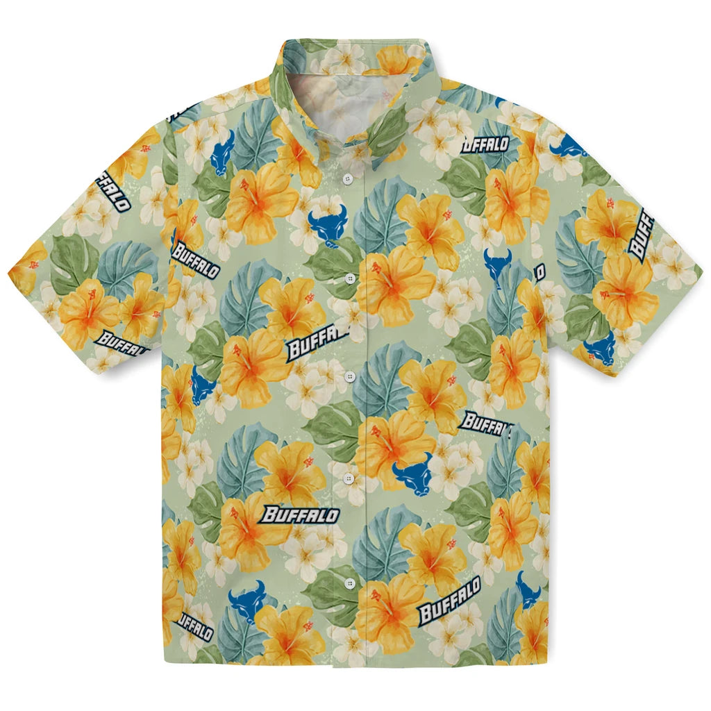 Buffalo Bulls Hawaiian Shirt - Hibiscus Mood | Moonbestprint