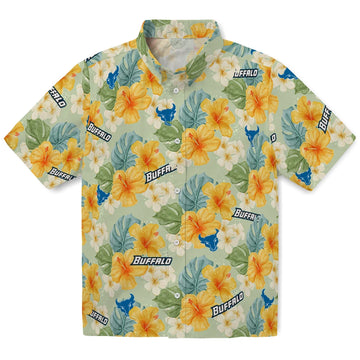 Buffalo Bulls Hawaiian Shirt - Hibiscus Mood | Moonbestprint