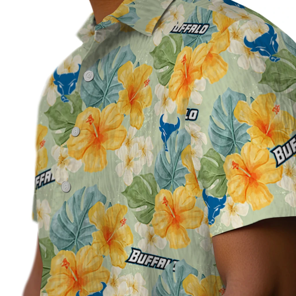 Buffalo Bulls Hawaiian Shirt - Hibiscus Mood | Moonbestprint