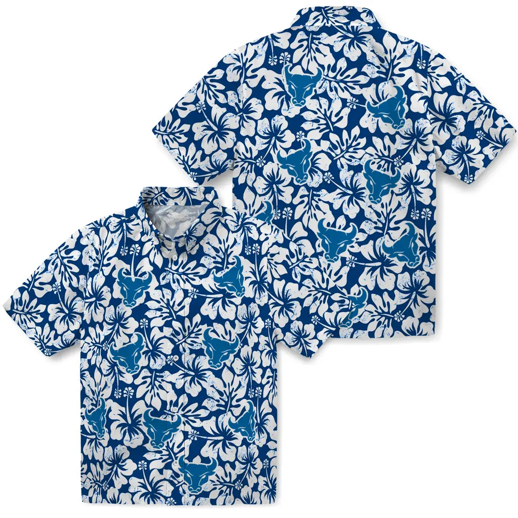 Buffalo Bulls Hawaiian Shirt - Hibiscus Motif | Moonbestprint