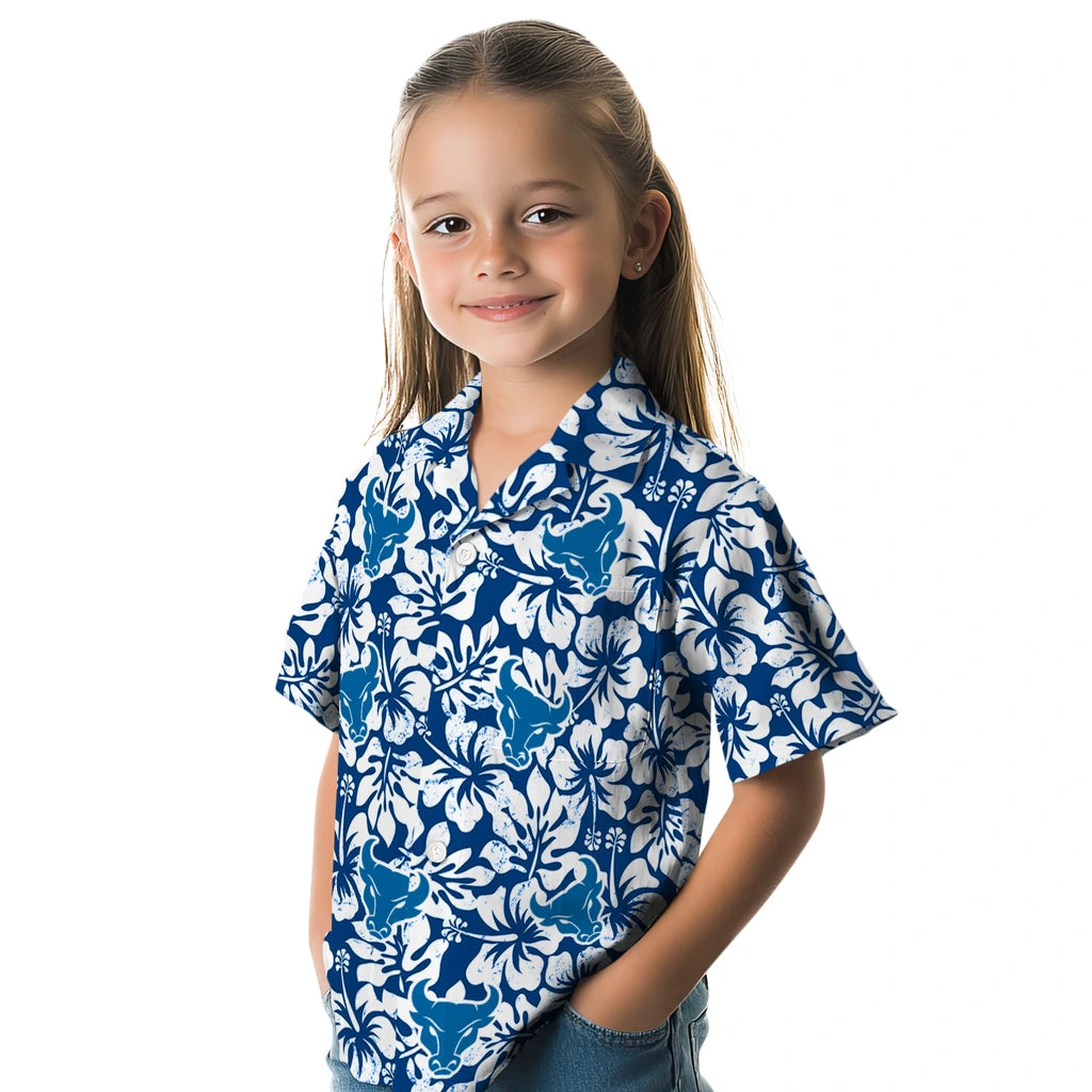 Buffalo Bulls Hawaiian Shirt - Hibiscus Motif | Moonbestprint