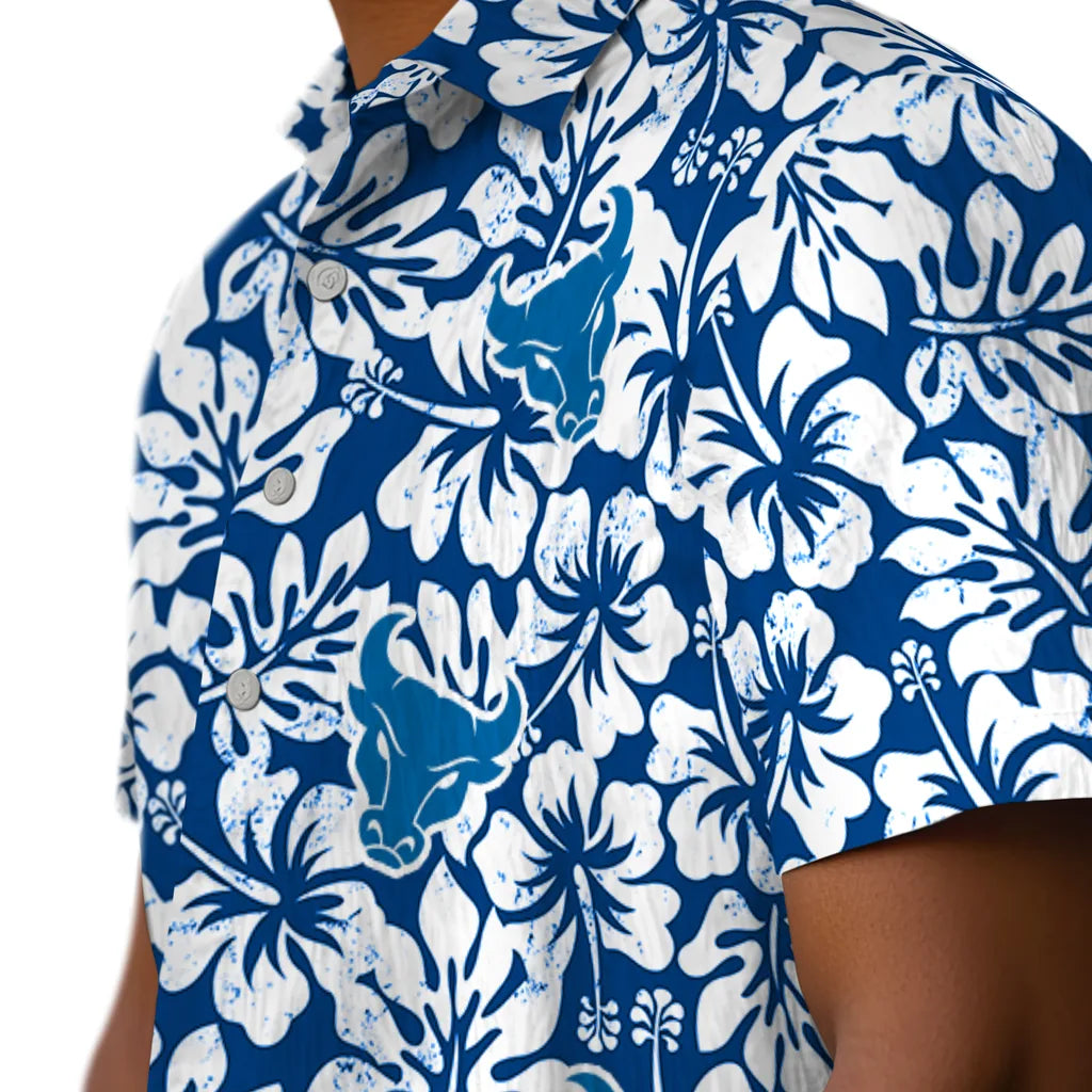 Buffalo Bulls Hawaiian Shirt - Hibiscus Motif | Moonbestprint
