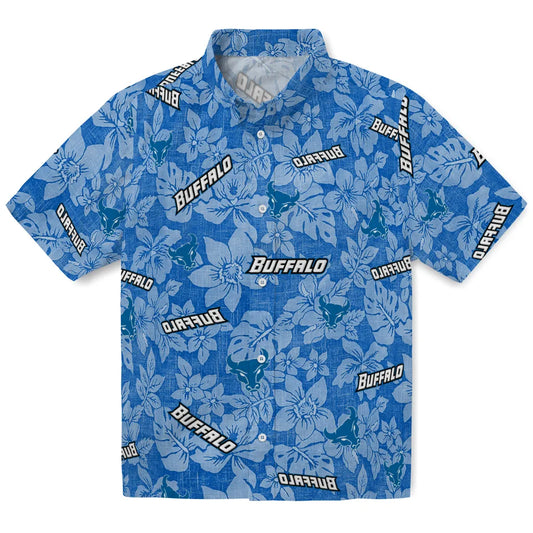 Buffalo Bulls Hawaiian Shirt - Hibiscus Oasis | Moonbestprint