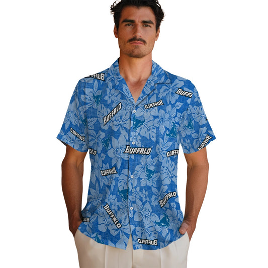 Buffalo Bulls Hawaiian Shirt - Hibiscus Oasis | Moonbestprint