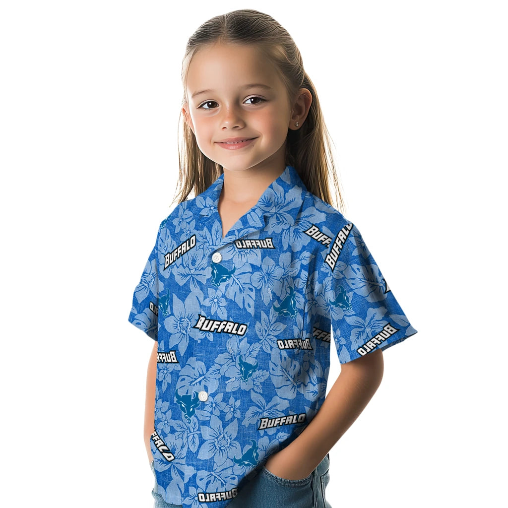Buffalo Bulls Hawaiian Shirt - Hibiscus Oasis | Moonbestprint