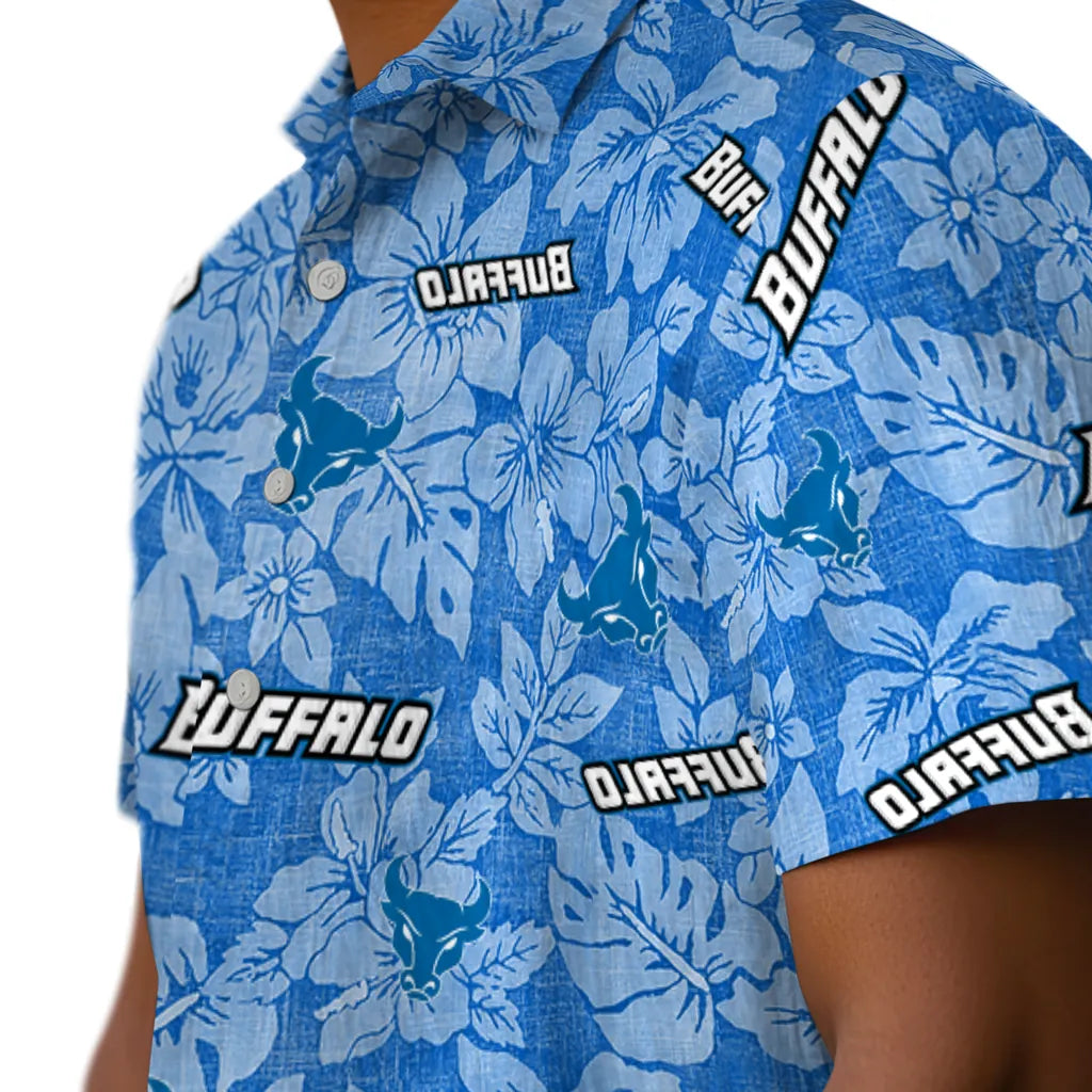 Buffalo Bulls Hawaiian Shirt - Hibiscus Oasis | Moonbestprint