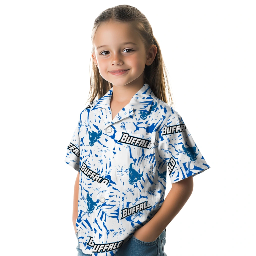 Buffalo Bulls Hawaiian Shirt - Hibiscus Overlay | Moonbestprint