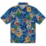 Buffalo Bulls Hawaiian Shirt - Hibiscus Tiki Jungle | Moonbestprint