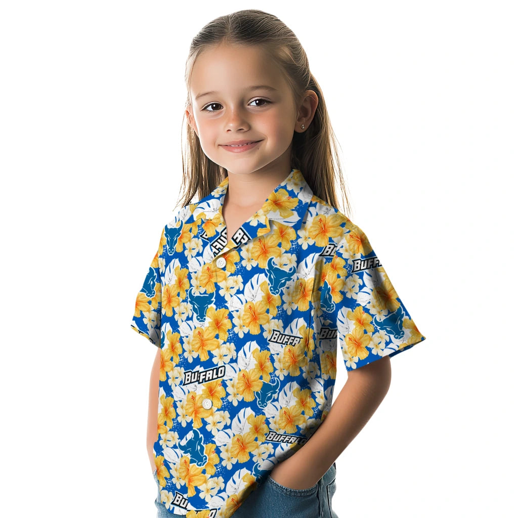Buffalo Bulls Hawaiian Shirt - Hibiscus Tropics | Moonbestprint