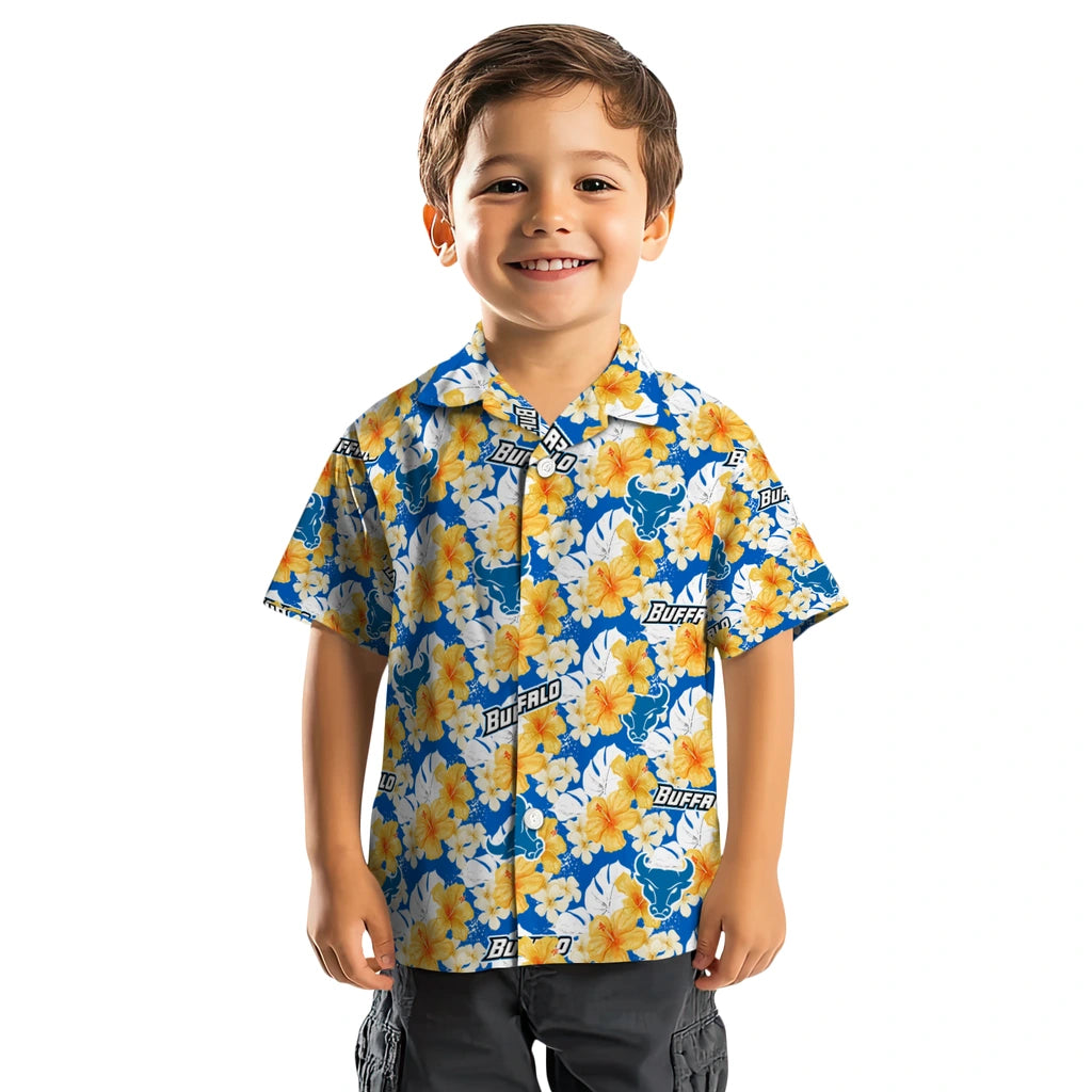Buffalo Bulls Hawaiian Shirt - Hibiscus Tropics | Moonbestprint