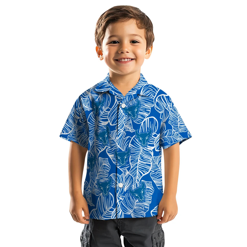 Buffalo Bulls Hawaiian Shirt - Leaf Outline | Moonbestprint