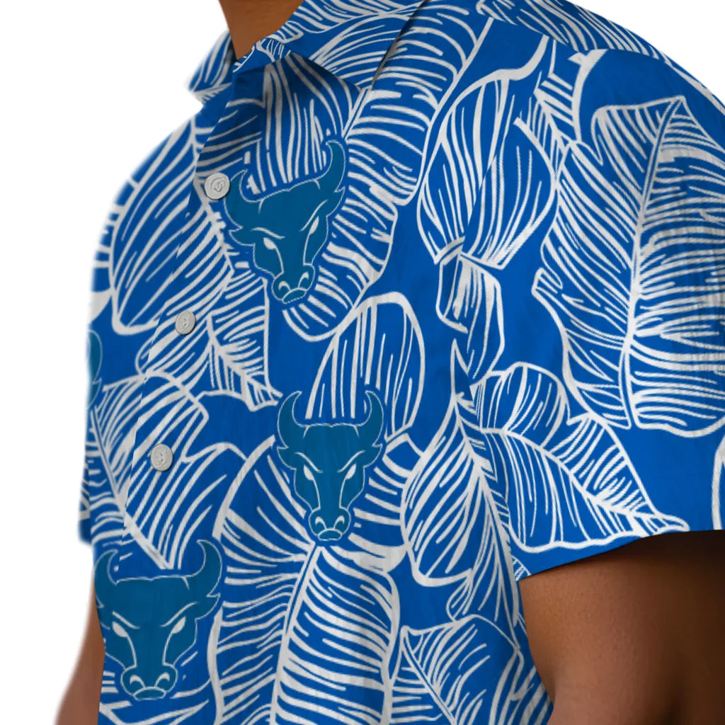Buffalo Bulls Hawaiian Shirt - Leaf Outline | Moonbestprint
