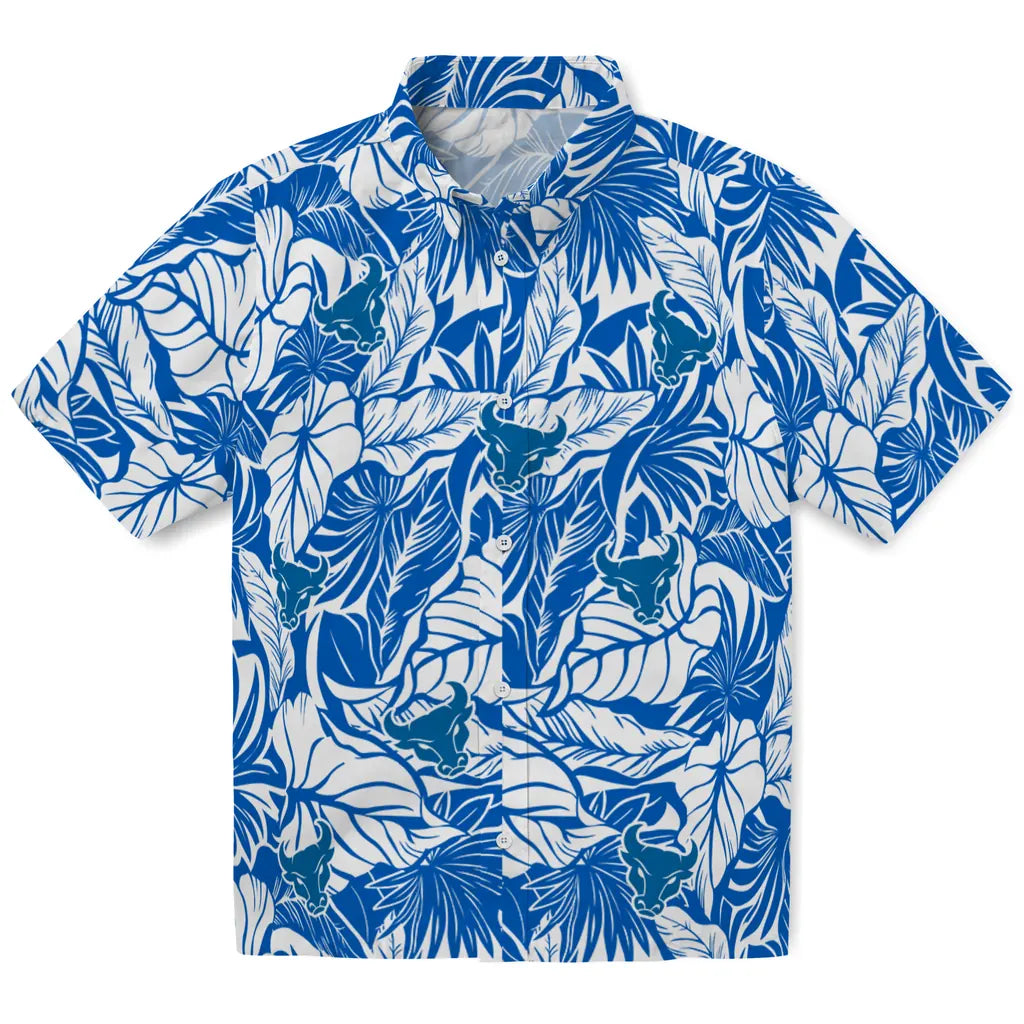 Buffalo Bulls Hawaiian Shirt - Monstera Layer | Moonbestprint