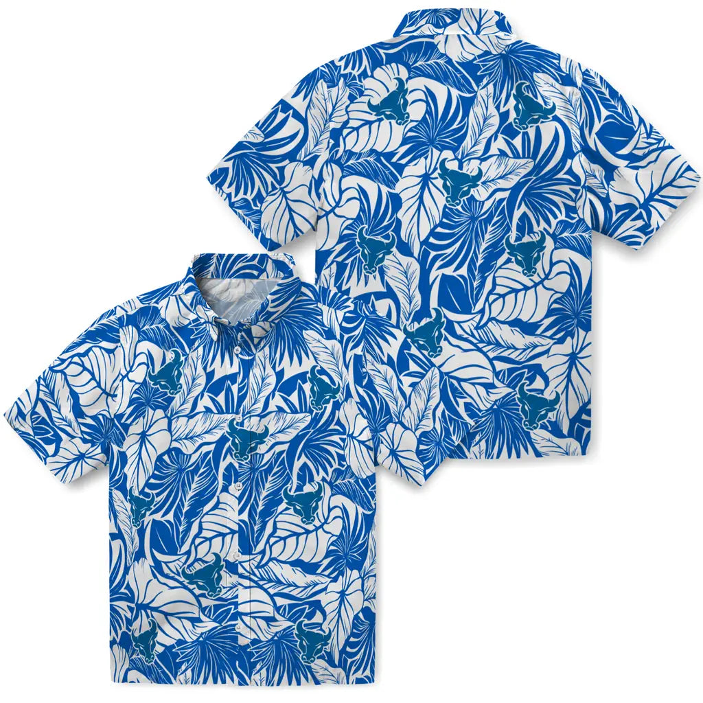 Buffalo Bulls Hawaiian Shirt - Monstera Layer | Moonbestprint