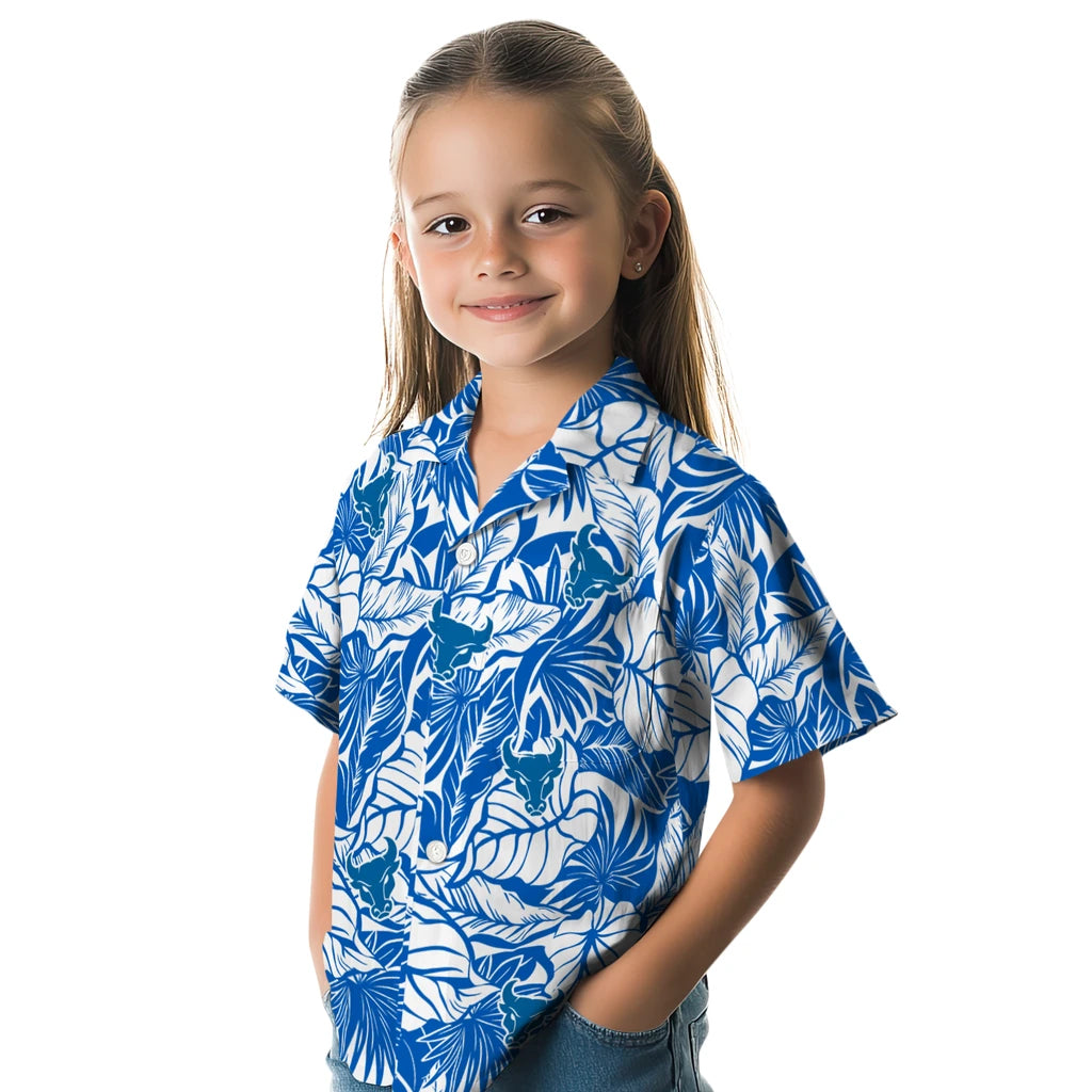 Buffalo Bulls Hawaiian Shirt - Monstera Layer | Moonbestprint