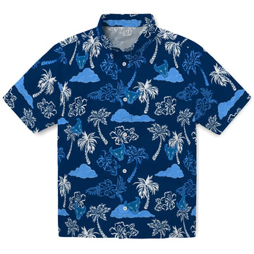 Buffalo Bulls Hawaiian Shirt - Palm And Clouds | Moonbestprint