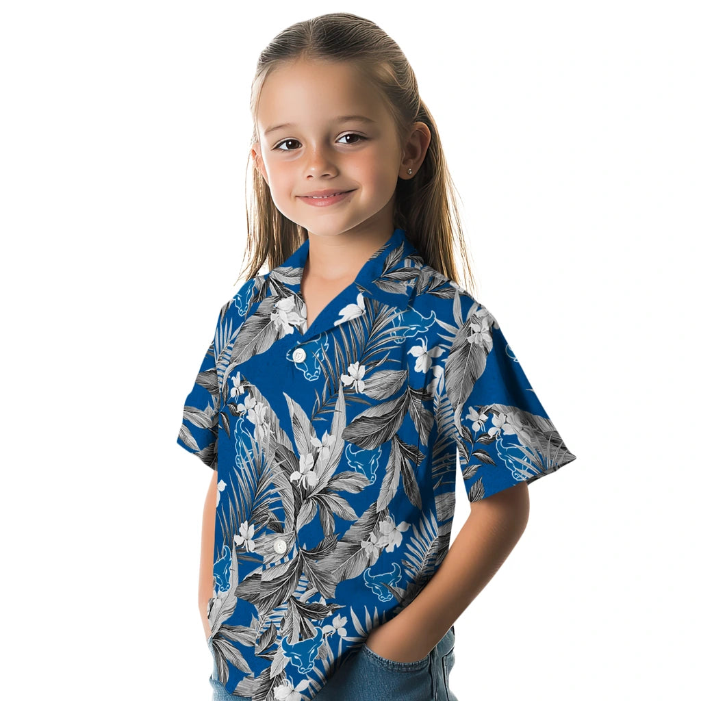 Buffalo Bulls Hawaiian Shirt - Palm Leaves | Moonbestprint