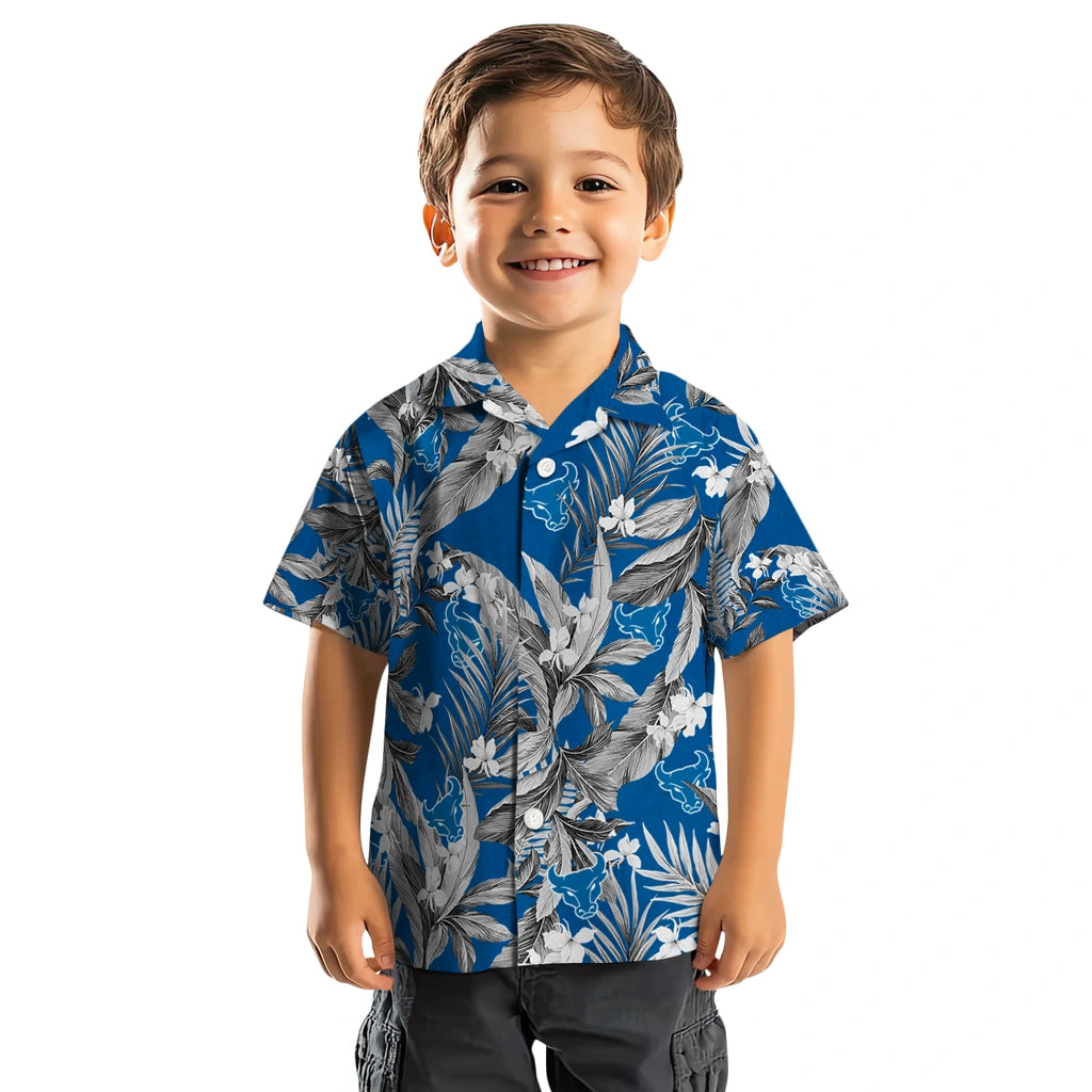 Buffalo Bulls Hawaiian Shirt - Palm Leaves | Moonbestprint