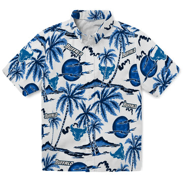 Buffalo Bulls Hawaiian Shirt - Palm Sunset | Moonbestprint