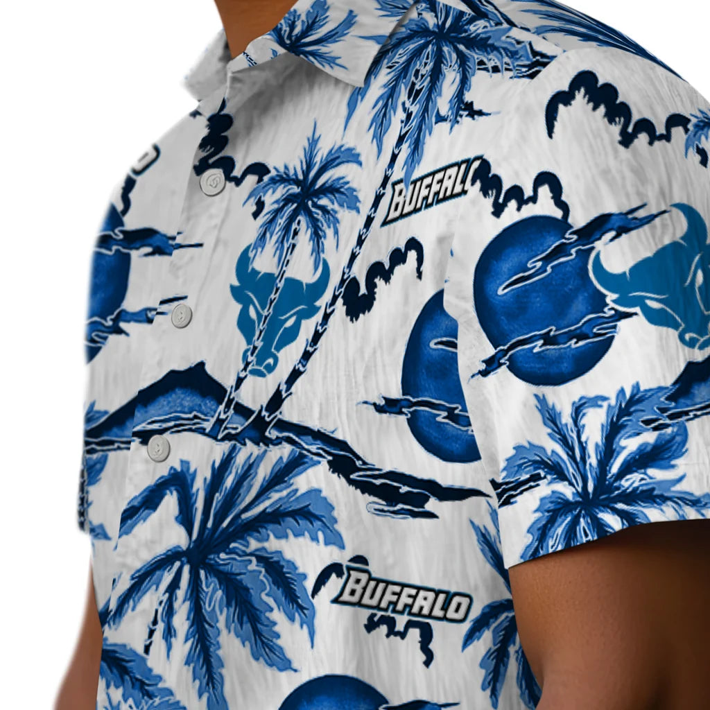 Buffalo Bulls Hawaiian Shirt - Palm Sunset | Moonbestprint
