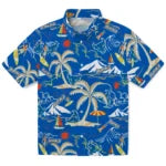 Buffalo Bulls Hawaiian Shirt - Palm Tree Island | Moonbestprint