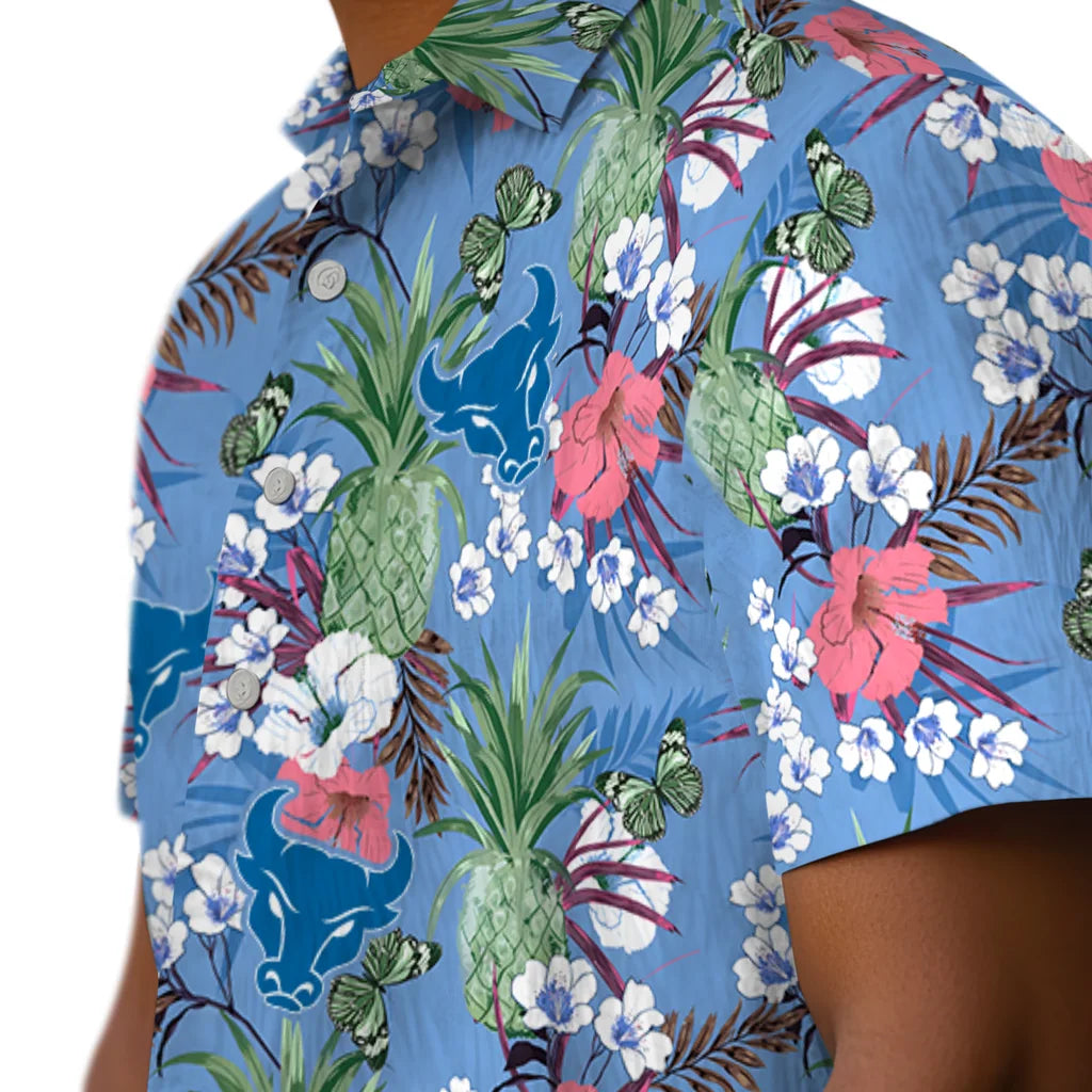 Buffalo Bulls Hawaiian Shirt - Pineapple Bouquet | Moonbestprint