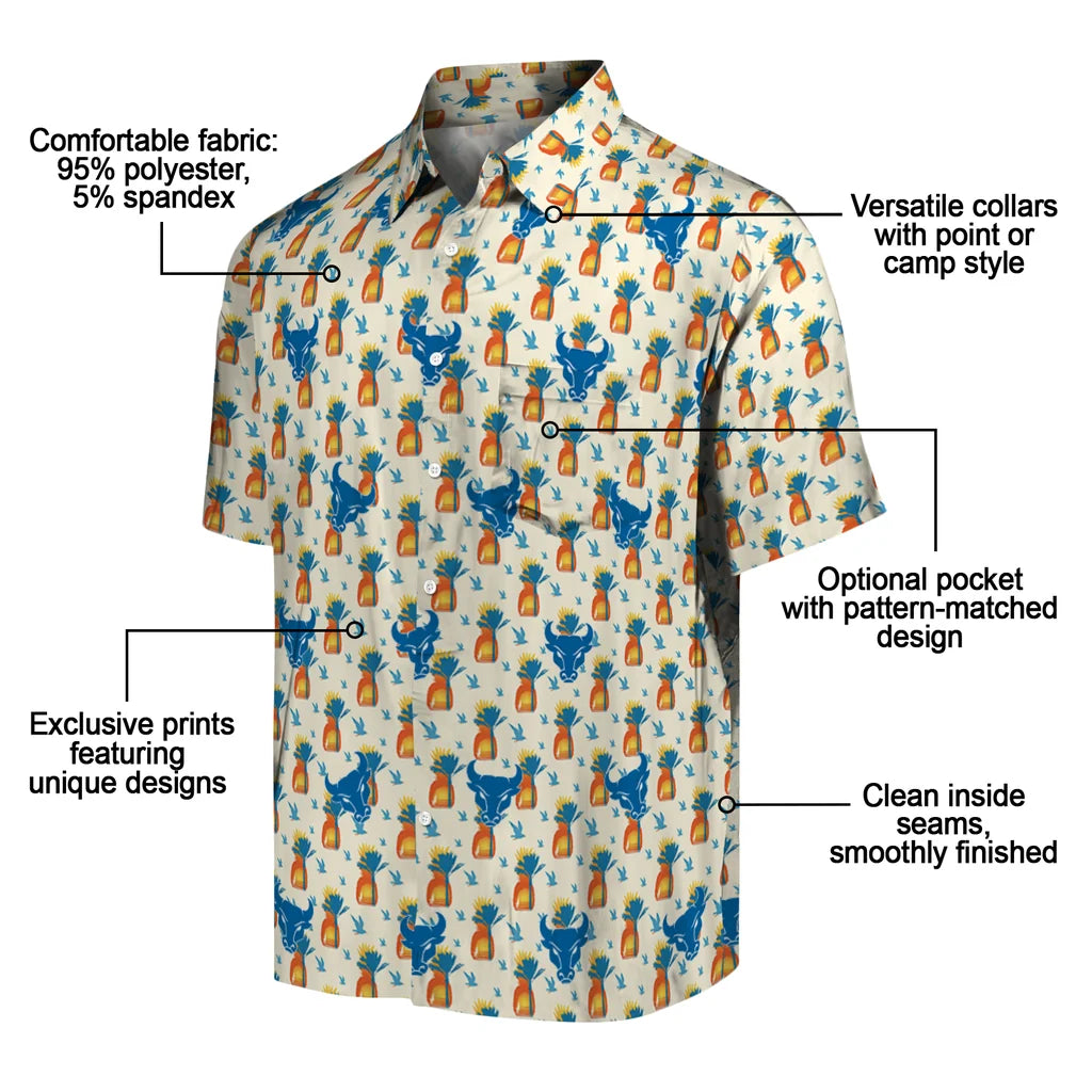 Buffalo Bulls Hawaiian Shirt - Pineapple Delight | Moonbestprint