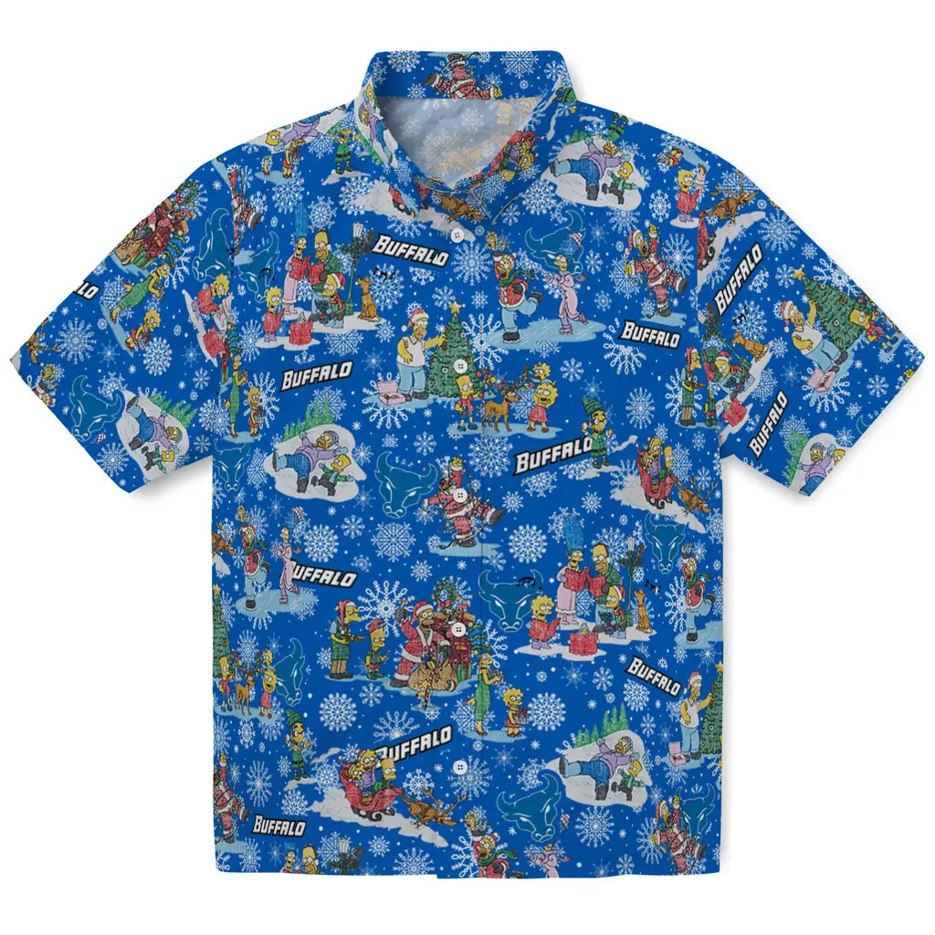 Buffalo Bulls Hawaiian Shirt - Simpsons Christmas | Moonbestprint