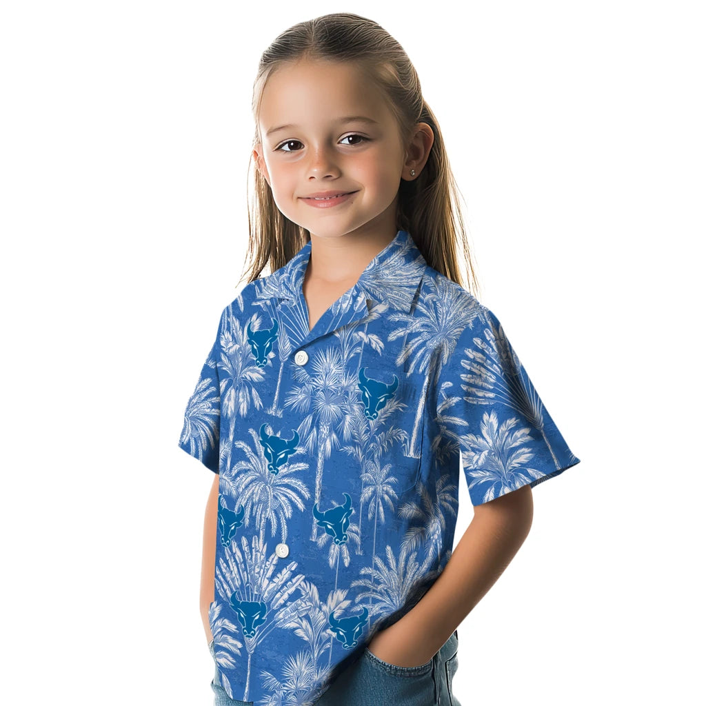 Buffalo Bulls Hawaiian Shirt - Vintage Palm Tree | Moonbestprint