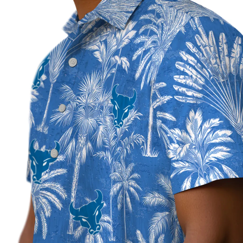 Buffalo Bulls Hawaiian Shirt - Vintage Palm Tree | Moonbestprint