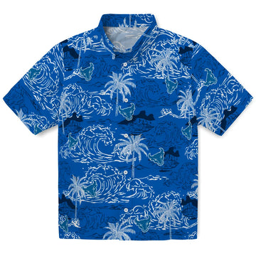 Buffalo Bulls Hawaiian Shirt - Wave Palm | Moonbestprint