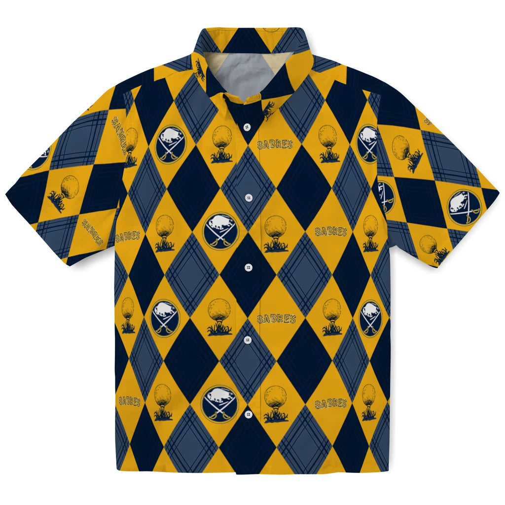 Buffalo Sabres Hawaiian Shirt - Golfing Plaid – Moonbestprint