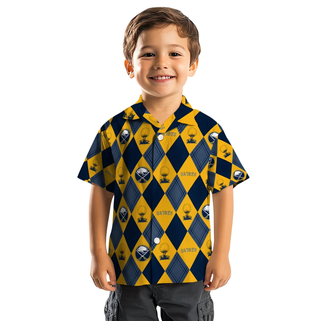 Buffalo Sabres Hawaiian Shirt - Golfing Plaid – Moonbestprint