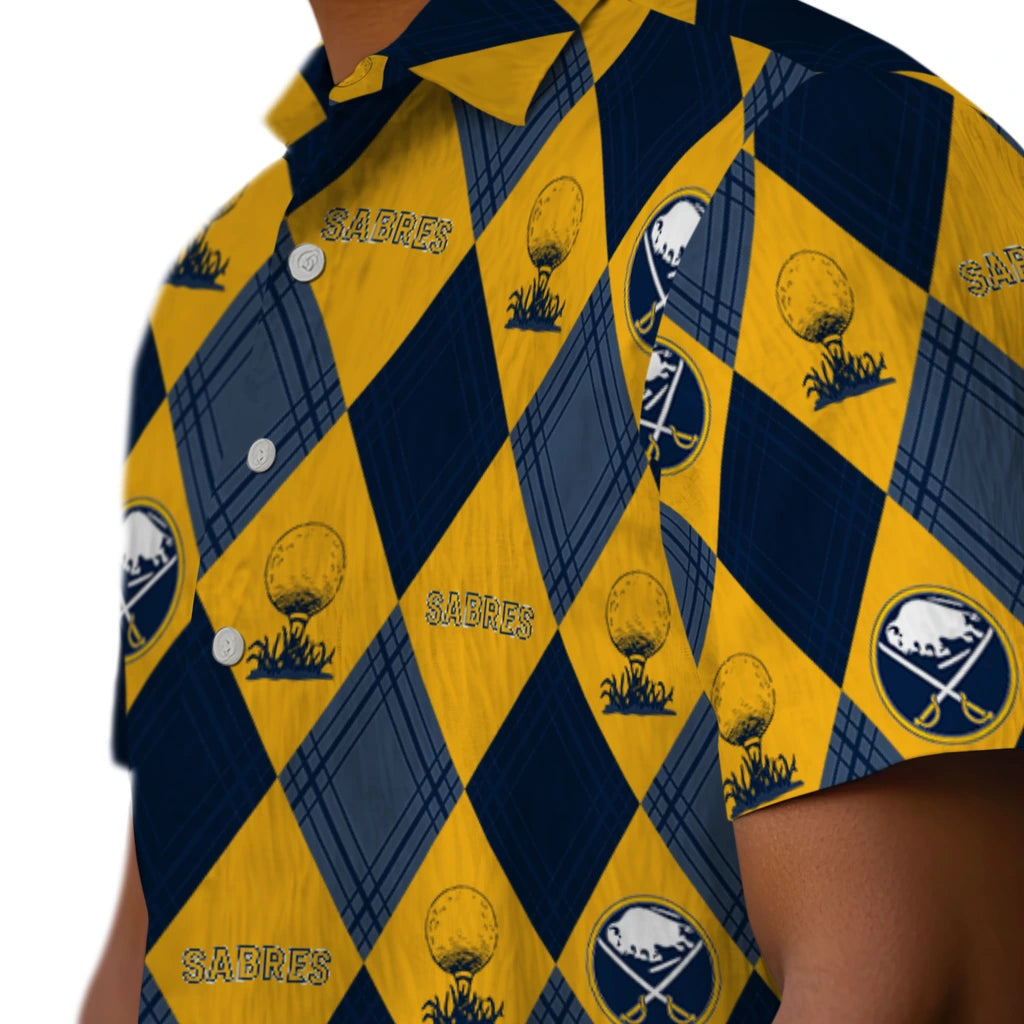 Buffalo Sabres Hawaiian Shirt - Golfing Plaid – Moonbestprint