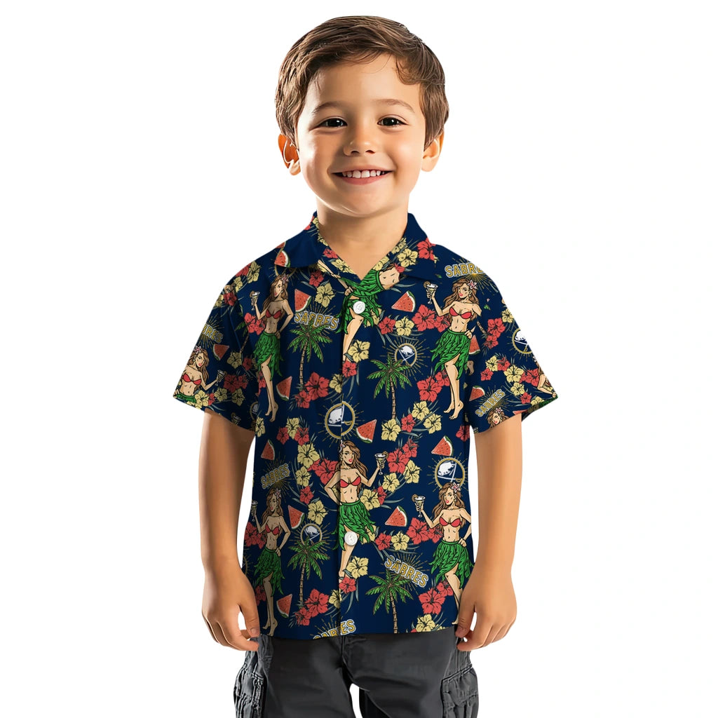 Buffalo Sabres Hawaiian Shirt - Hawaiian Girls Design – Moonbestprint
