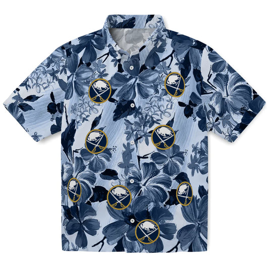 Buffalo Sabres Hawaiian Shirt - Hibiscus Arrangement - Moonbestprint