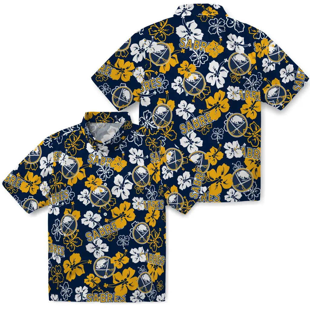Buffalo Sabres Hibiscus Bloom Hawaiian Shirt – Moonbestprint