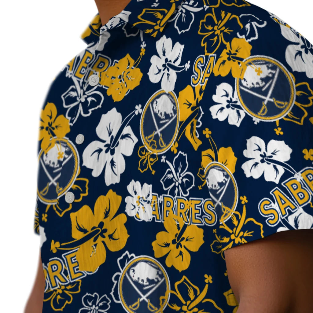 Buffalo Sabres Hibiscus Bloom Hawaiian Shirt – Moonbestprint