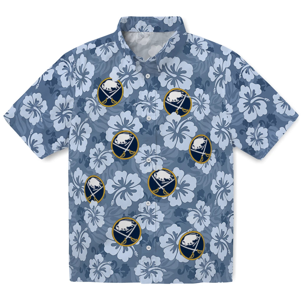 Buffalo Sabres Hawaiian Shirt - Hibiscus Cluster – Moonbestprint