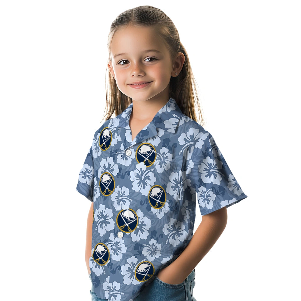 Buffalo Sabres Hawaiian Shirt - Hibiscus Cluster – Moonbestprint