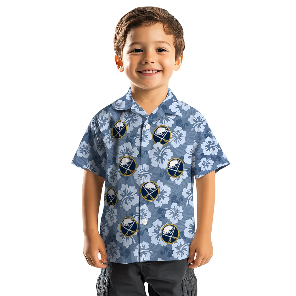 Buffalo Sabres Hawaiian Shirt - Hibiscus Cluster – Moonbestprint