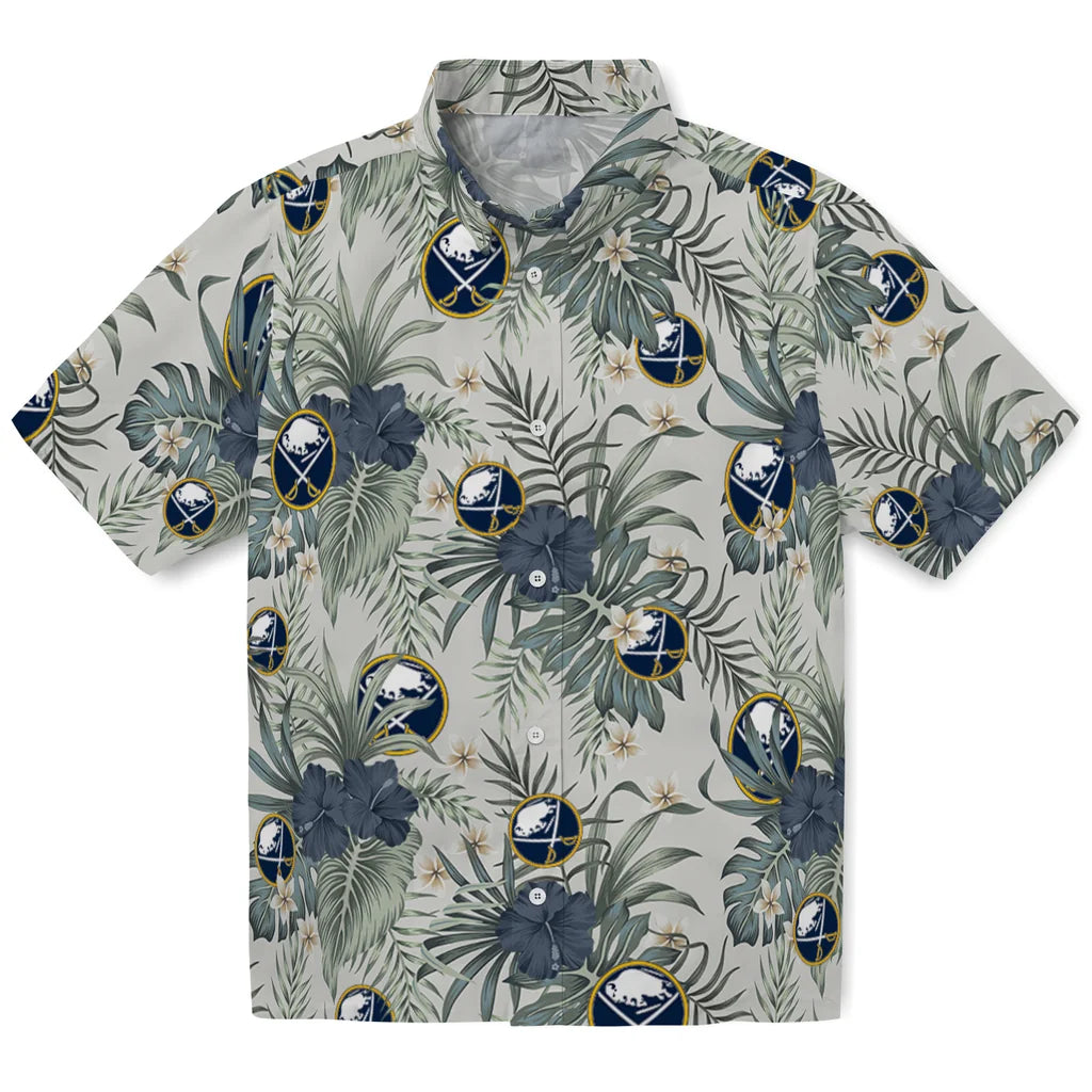 Buffalo Sabres Hawaiian Shirt - Hibiscus Designs – Moonbestprint