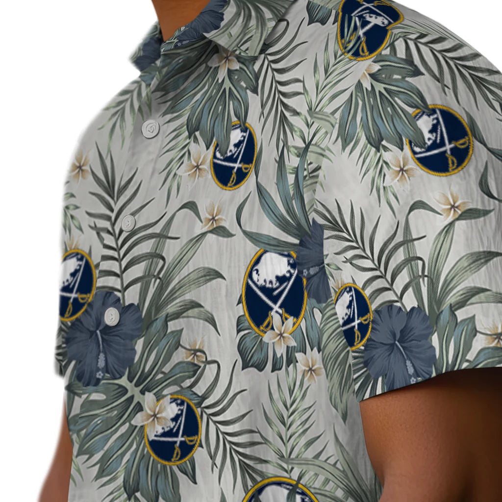 Buffalo Sabres Hawaiian Shirt - Hibiscus Designs – Moonbestprint