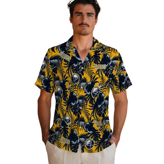 Buffalo Sabres Hawaiian Shirt - Hibiscus Exotic - Moonbestprint