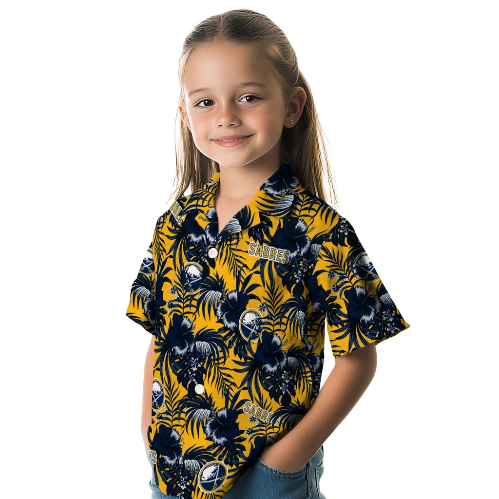 Buffalo Sabres Hawaiian Shirt - Hibiscus Exotic – Moonbestprint