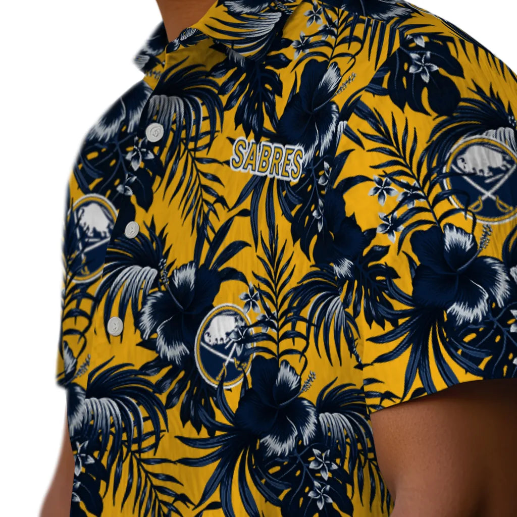 Buffalo Sabres Hawaiian Shirt - Hibiscus Exotic – Moonbestprint